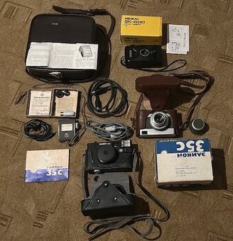 Predám rôzne fotoaparáty, exppzimeter