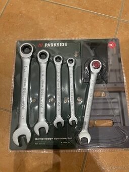 Predam súpravu kľúčej s racnou PARKSIDE 5 dielňu