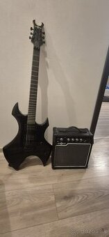Predám elektrickú gitaru Harlem X a 15w AMP