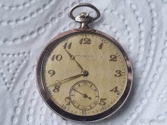 Strieborné, vreckové hodinky,Helvetia.