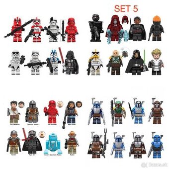 Rôzne figúrky Star Wars 1 (8ks) - typ lego - nové