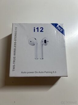 #L0334 Bezdrôtové slúchadlá TWS i12 Bluetooth 5.3