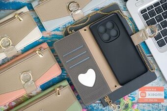 Zatváracie púzdro so zrkadielkom a retiazkou pre Xiaomi