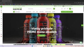 Predám eshop na predaj nápojov