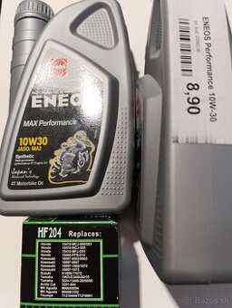 Olej eneos 10w30 filter hiflofiltro HS204  Honda Kawasaki...
