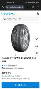 Zimné Pneumatiky 205/55 r16 91V 91H