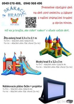 Prenájom skákacích hradov a zábavnej techniky