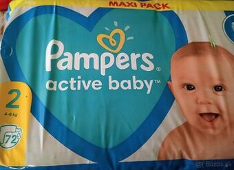Plienky pampers active baby 2 /4-8kg/