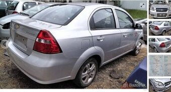 Chevrolet Aveo 1.4 2009 predám ZADNÝ NÁRAZNÍK, KAPOTA, F14D3