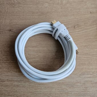 Datovy kabel AlzaPower Core USB-C to USB-C 2.0 60W 3m biely