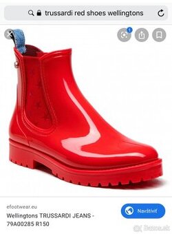 Trussardi 37 cervene gumaky