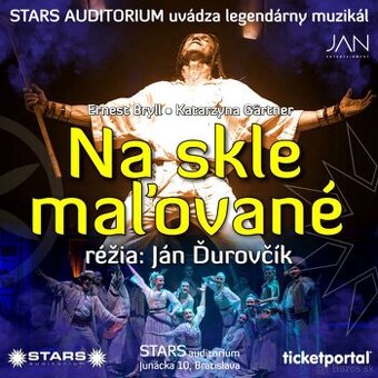 Na skle maľované - listky