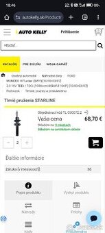 Tlmiče Ford Mondeo mk3