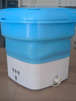 Skladacia mini práčka – ideálna na cesty, internát a kemping