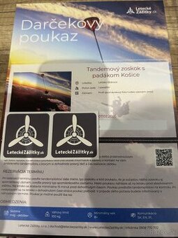Tandemový zoskok padákom- Košice
