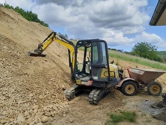 Vykopove prace minibagrom Yanmar 2,8 t