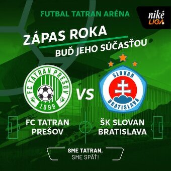 Tatran Prešov - Slovan Bratislava