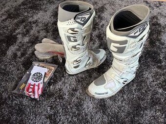 Gaerne SG12, 44 biele mx/ enduro čižmy