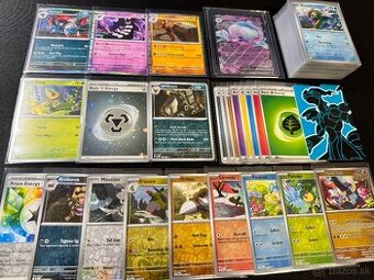 Pokemón MEGA balík (H): 100ks kariet v obaloch s EX + darček