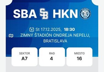 Vstupenky na hokej Slovan vs Nitra – zajtra - 1