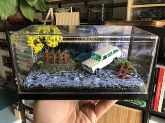 Diorama pre mierku 1:64, vhodna napr pre Hotwheels