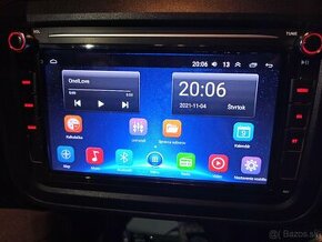 2DIN,8"autorádio,VW,Škoda,Seat,2+32GB,CarPlay/RDS