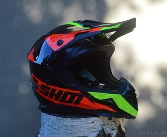 SHOT MX halma prilba fluo-oranžová žltá