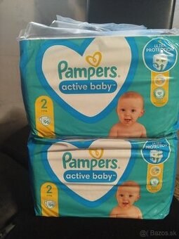 Predám plienky Pampers Active Baby 2 96ks