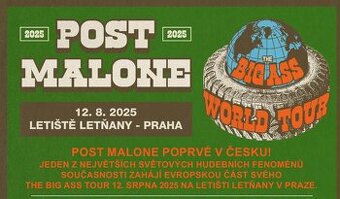 Predám lístky na Post Malone – Bigg Ass Tour Praha 12. 8.