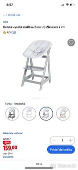 Detska jedalenska rastúca stolicka Roba