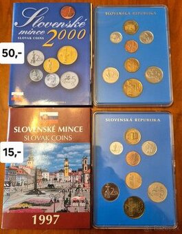 Mince , sady minci 1987,88,89,92,93,93,97,2000 - 1