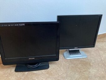 Predám LCD monitory – Philips + Acer