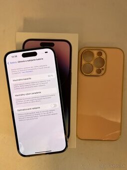 IPHONE 14 PRO DEEP PURPLE 256GB ZÁRUKA - VEĽMI PEKNÝ STAV
