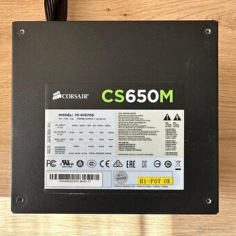 Corsair CS650M / 650W 80-Plus Gold - 30€
