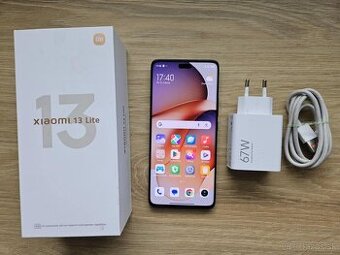 Xiaomi 13 Lite 8GB/ 256GB, cierny, top,zaruka