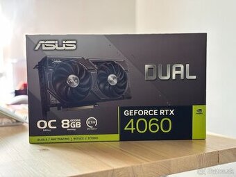 ASUS Dual GeForce RTX 4060 O8G, 8GB GDDR6 v záruke