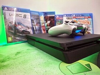 🎮 PlayStation® 4 SLIM 500GB + ovládač + hry + kábel