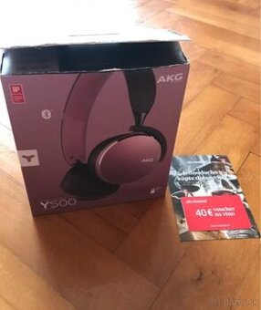 Slúchadlá AKG Y500, ružové
