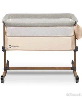 Cestovna postieľka Lionelo Leonie Beige Sand Grey