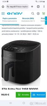 Teplovzdušná fritéza