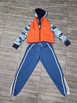 Komplet vesta, mikina adidas, tepláky