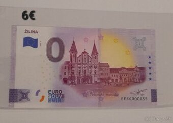 0€ Nulové bankovky eurosouvenir 2025