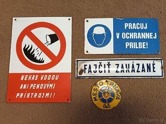 Smaltované tabuľky