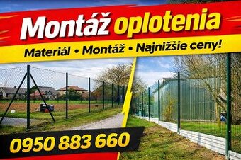 Montáž oplotenia...