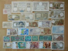 Bankovky Francuzko,Švajčiarsko a iné - 1