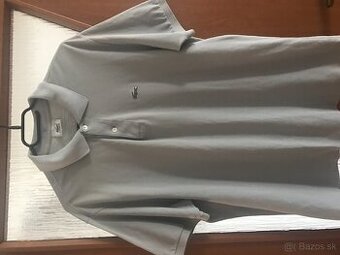 LACOSTE originál sive pánske polotricko XL