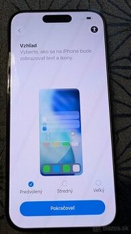 Predám iPhone 15 Pro 256 GB, čierny titán