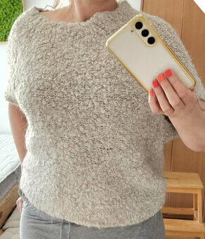 teplý dámsky sveter / pulóver Zara Knit, veľ. M