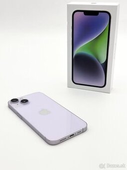 Apple iPhone 14 Purple 128GB 100% Zdravie Batérie