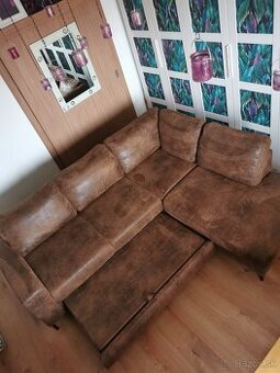 Rohová rozkladacia sedačka